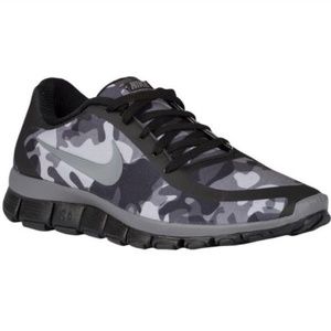 Army Fatigue Nike Free Running Shoes